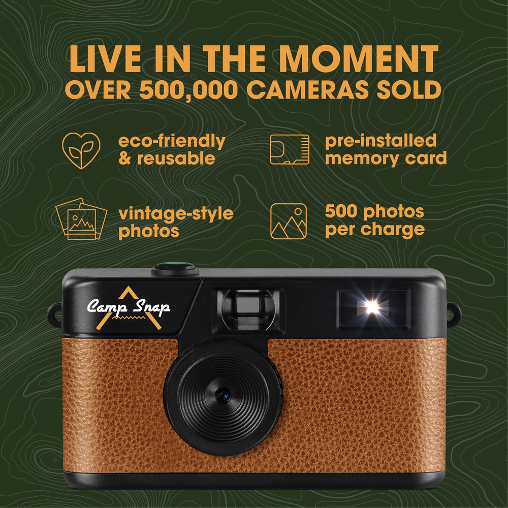 Camp Snap - Screen Free Digital Camera - Brown