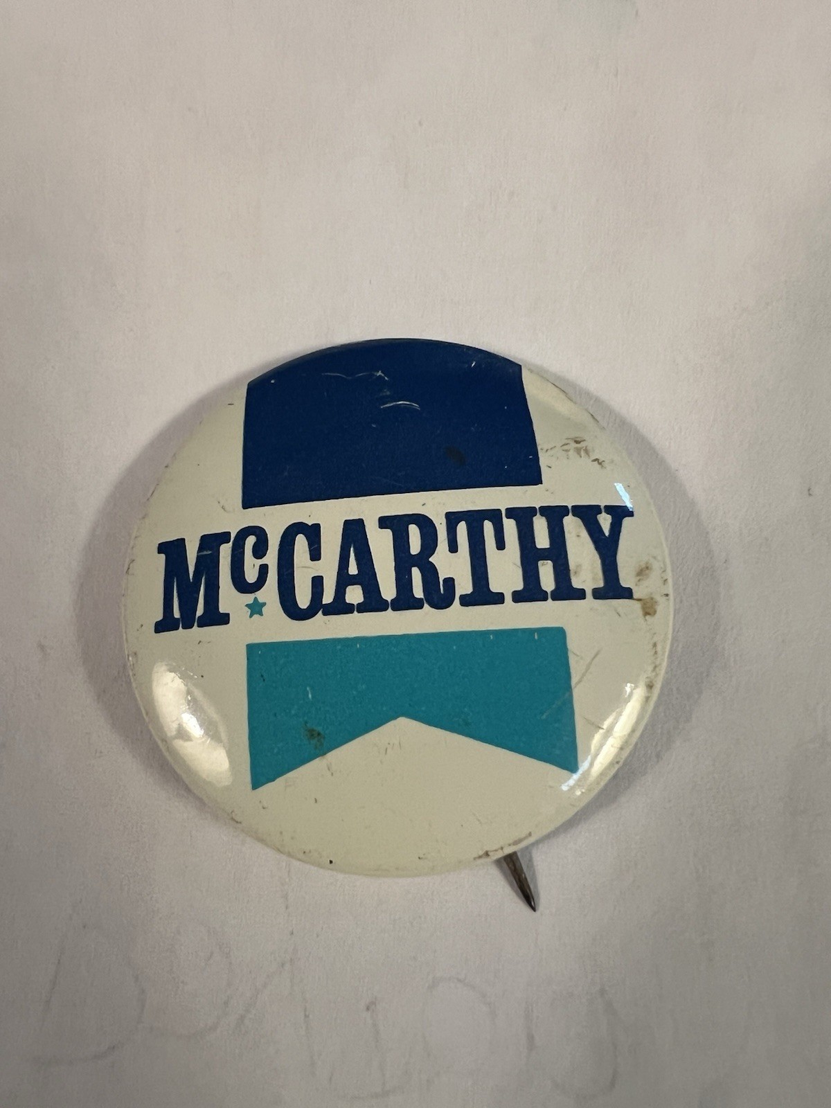 McCarthy Campaign Button - Excellent Condition!