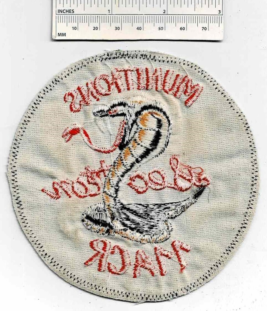 Large Vietnam War COBRAS 11th ACR Munitions Section Shoulder Patch