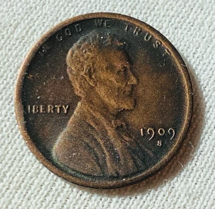 1909S DVB LINCOLN TOKEN CENT FANTASY COIN.