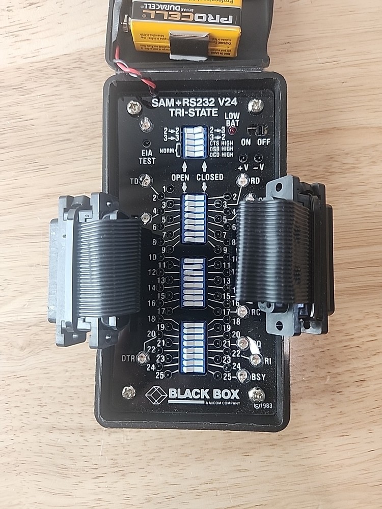 Black Box SAM+ RS232 V24 Tri-State Breakout Box Tool Tester