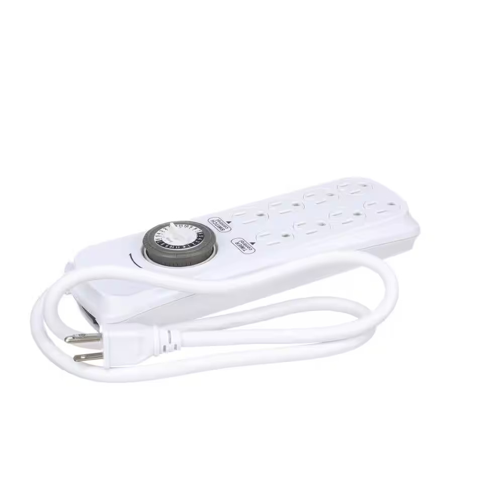4 Ft. 8-Outlets 24-Hour Power Strip Timer