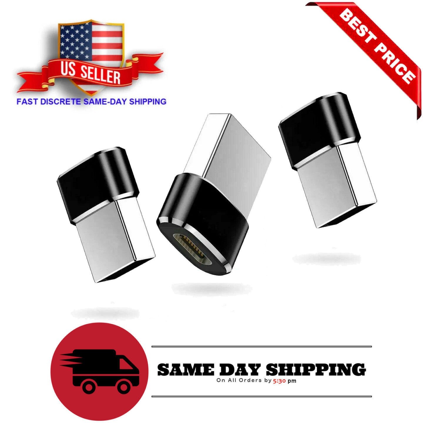 3 PACK USB C 3.1 Type C Female to USB 3.0 Type A Male Port Converter Adapter NEW