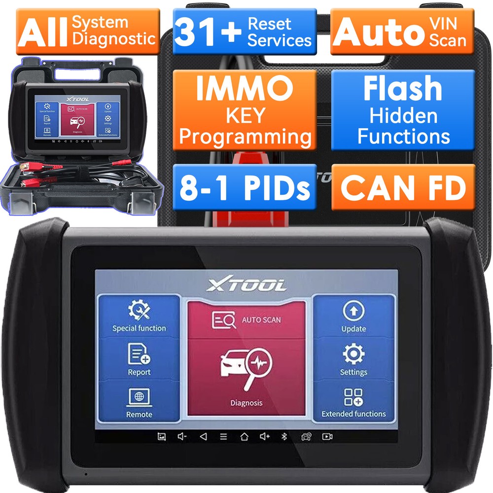 XTOOL IP616 Car OBD2 Scanner Full Systems Diagnostic Key Programming 31+ Service