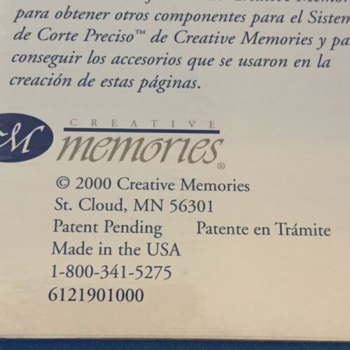 NIP Creative Memories Custom Cutting System OVAL PATTERNS Set of4 & Template NEW