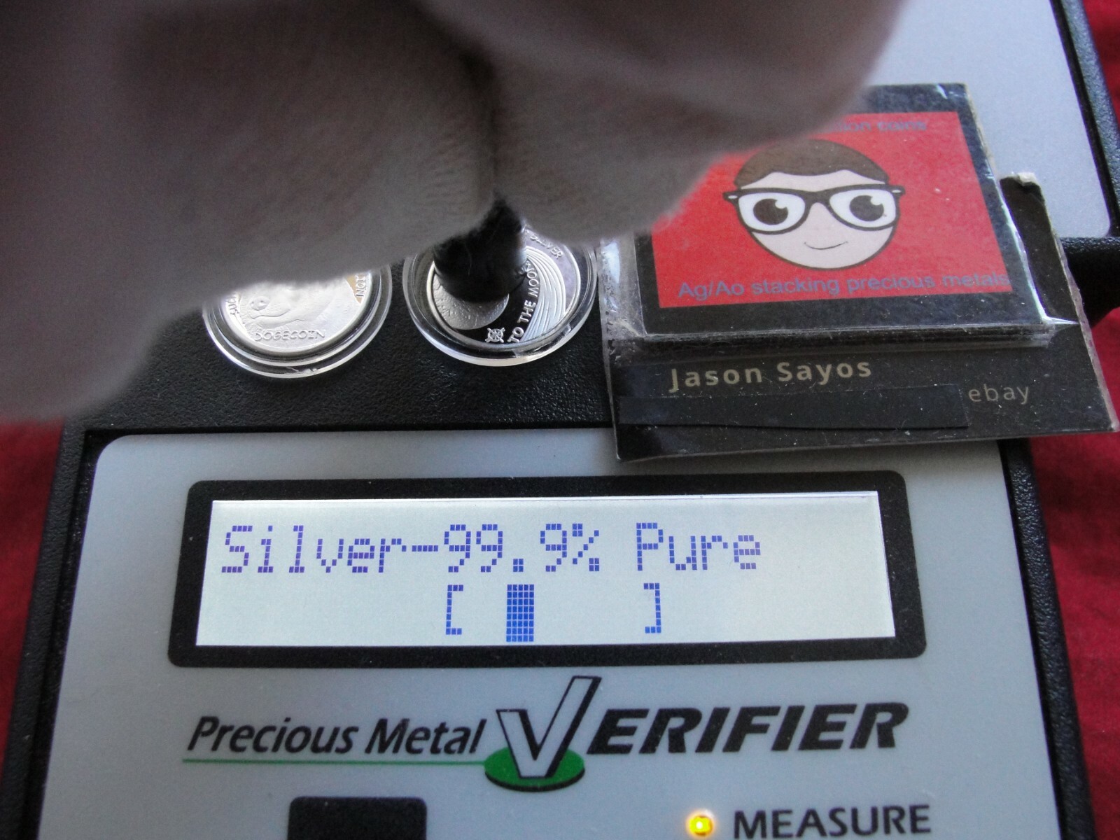 One (1)-1 gram .999 Pure Silver Mini DOGECOIN Dept of Gov't Efficiency D.O.G.E.