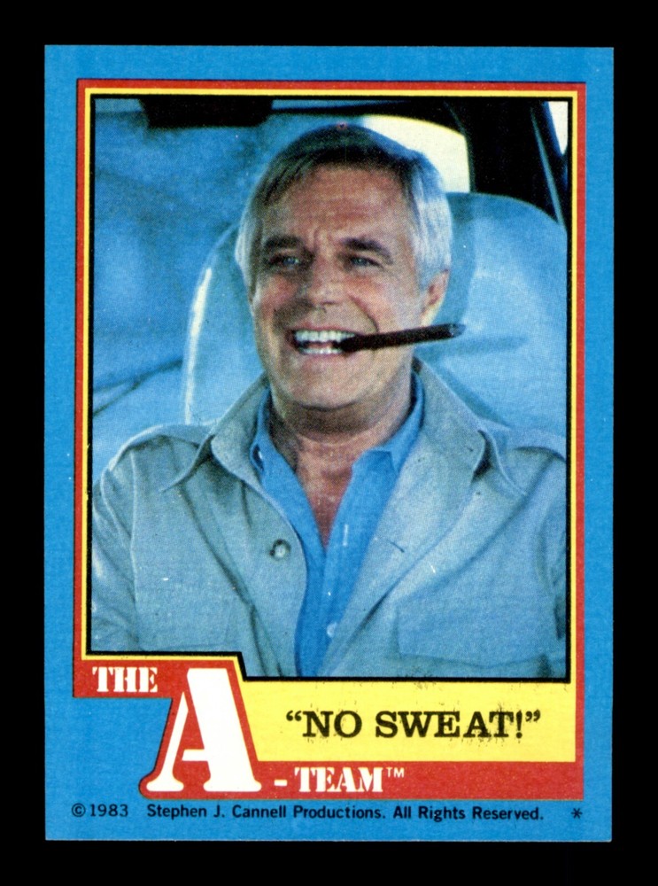 1983 TOPPS A-TEAM BASE SET & STICKERS / SEE DROP DOWN MENU