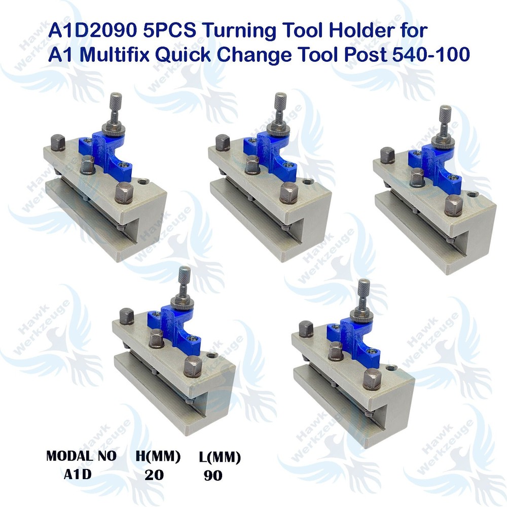A1D2090 5Pcs Turning Tool Holder For A1 Multifix Quick Change Tool Post 540-100