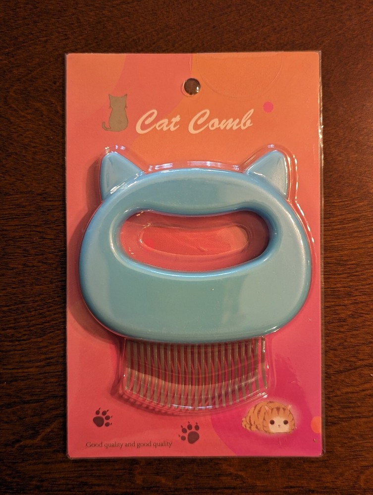 Cat Comb / Hair Removal Massaging Shell Comb Soft Deshedding