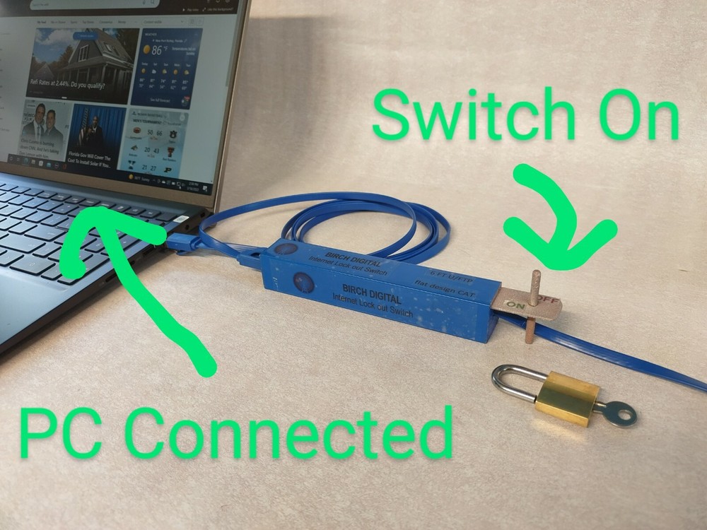 Internet Lock Out Switch by Birch Digital - Physical Internet Security