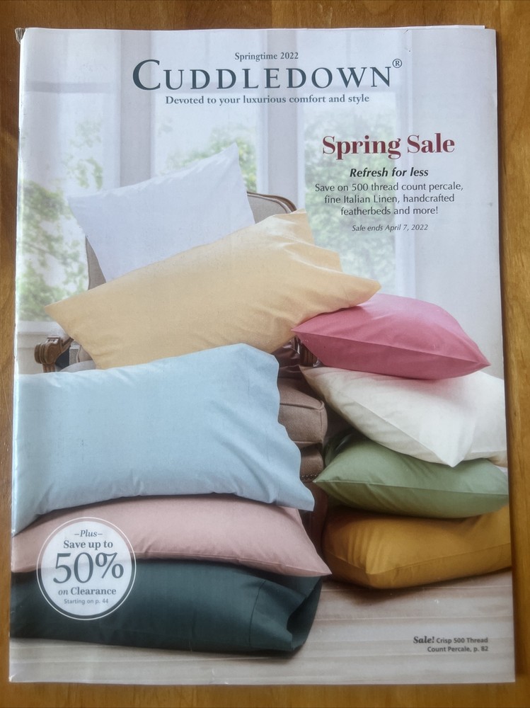 CUDDLEDOWN Catalog -  Springtime 2022