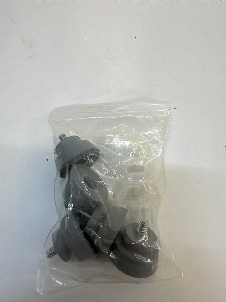 Replacement Rubber Tip for Kickdown / Drop Down Door Stop Holder, Grey, 5 Pack