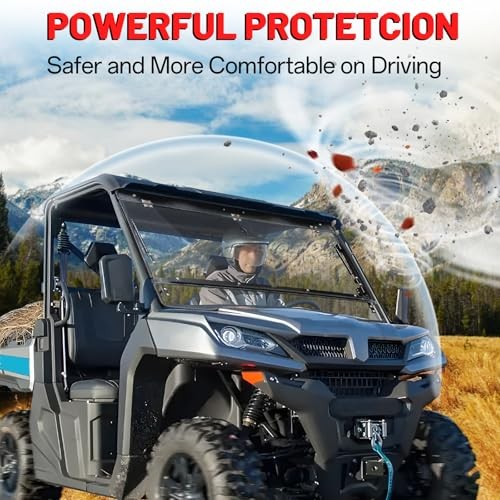 UFORCE 1000 UTV Front Full Windshield Compatible with CFMOTO Flip Windshield