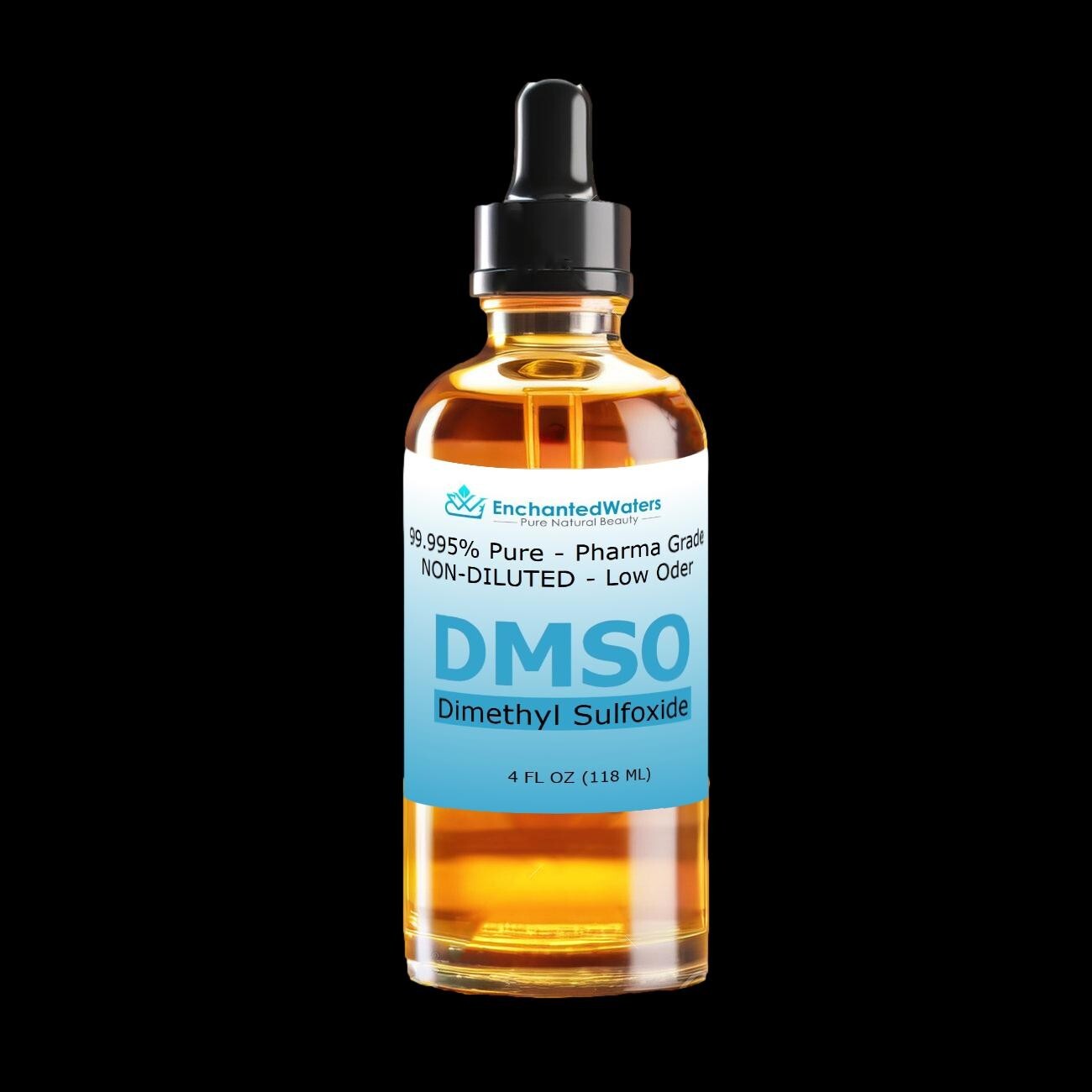 DMSO Non-diluted, 99.995% Pure Dimethyl Sulfoxide, Low odor, Pharma Grade 4oz