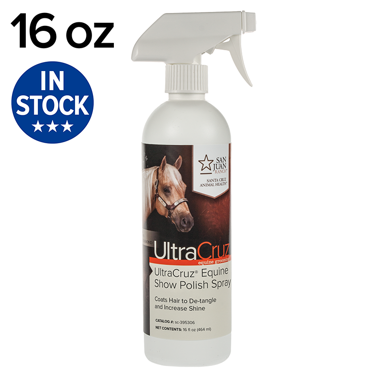 UltraCruz Equine Show Polish Spray for Horses, 16 oz