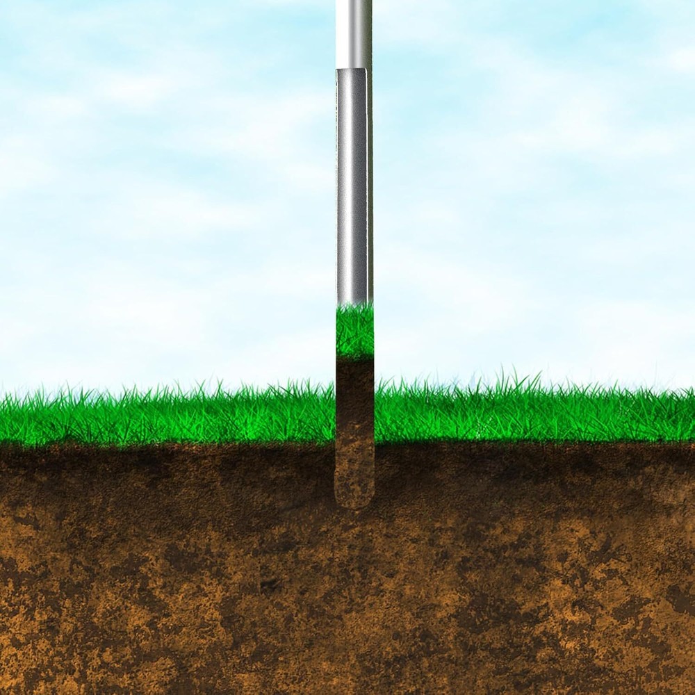 36” Soil Sample Probe Stainless Steel T-Handle Soil Sample Test Kit