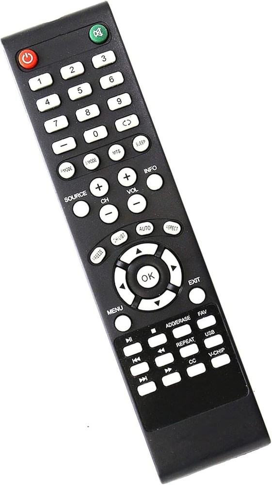 Universal Remote Control Replacement for Element TV - Not fire & Black