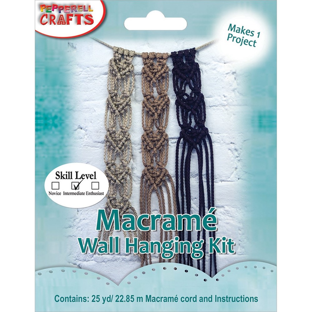 Pepperell Mini Macrame Hanging Heart Kit-