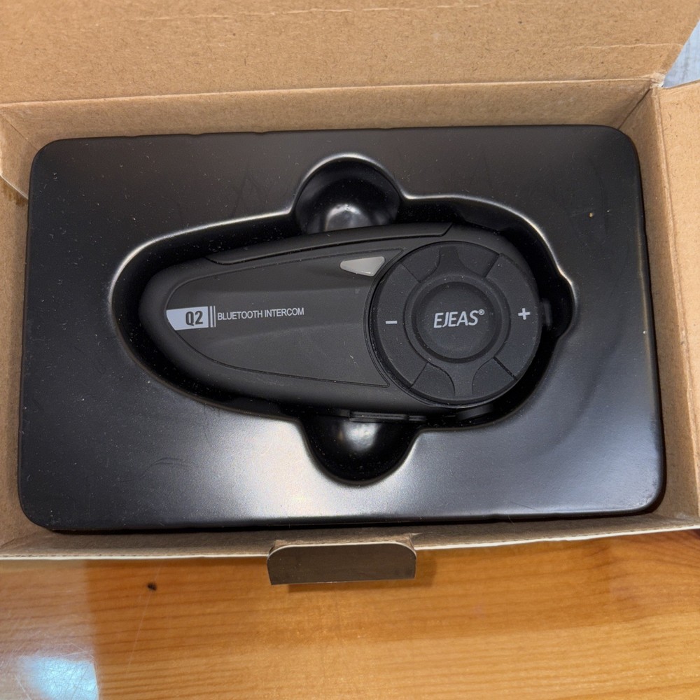 EJEAS Q2 Full Duplex 2-Person Motorcycle Helmet Intercom Bluetooth Intercom