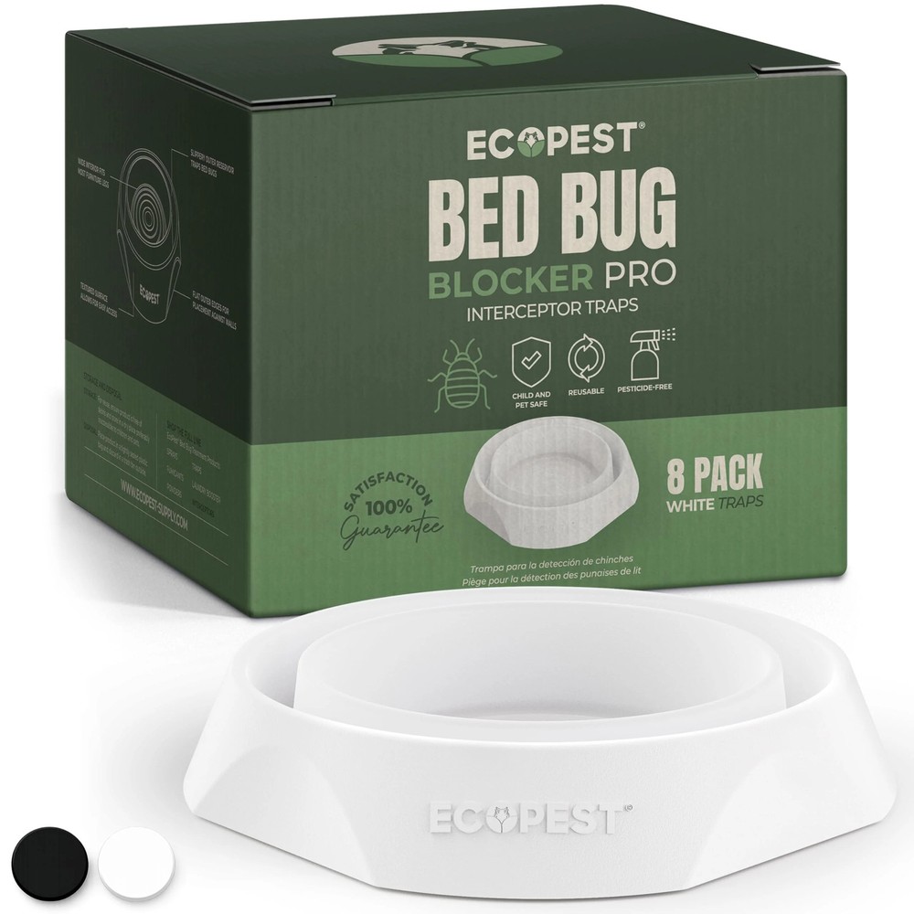 Bed Bug Blocker (Pro) Interceptor Traps — 8 Pack | Interceptors, Monitors, and D