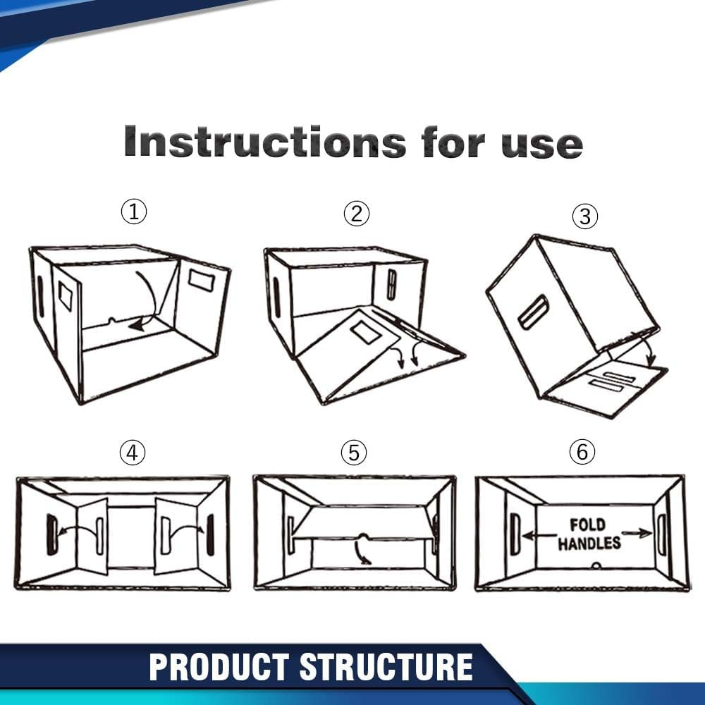 5 Pcs Comic Book Storage Boxes, Holds 150-175 Comics Each, Collapsible, Stackabl