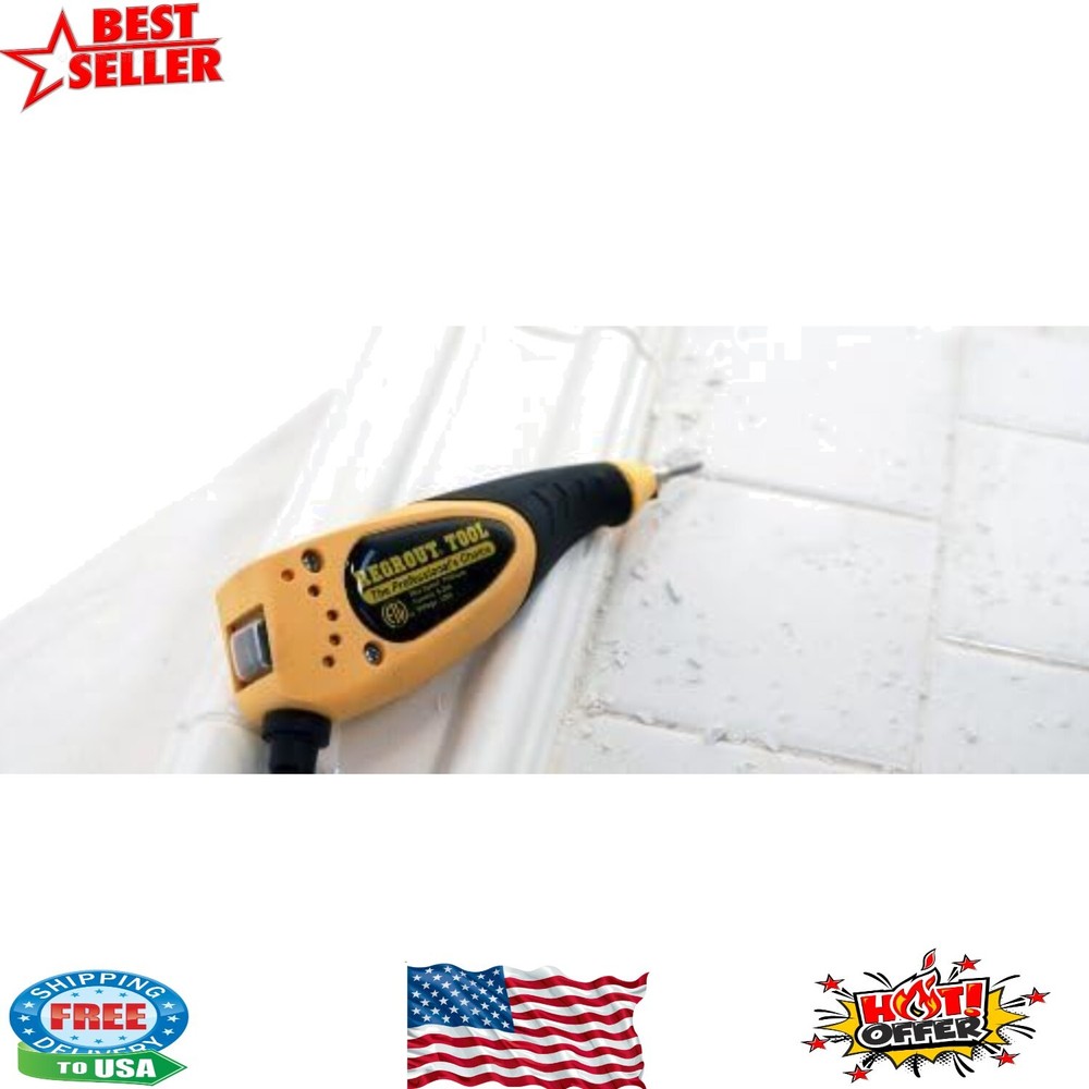 Effortless Tile Grout Removal - Lightweight Electric Tool with Adjustable Speed