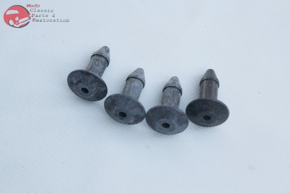Chevy GM Firewall Insulation Pad Retainer Fastener 4 Piece Set Smooth Style New