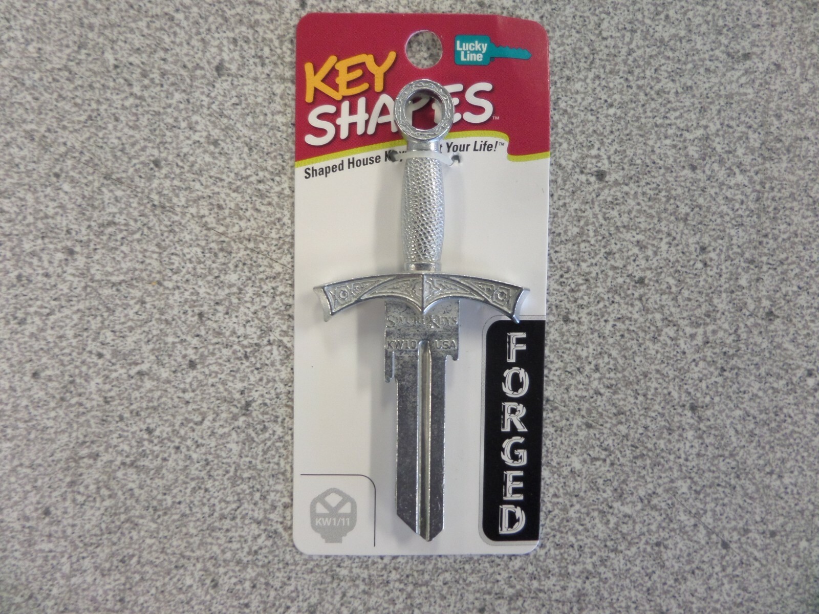 LUCKY LINE B301K SWORD KWIKSET KW1 KEYWAY HOUSE KEY FORGED KEY SHAPES