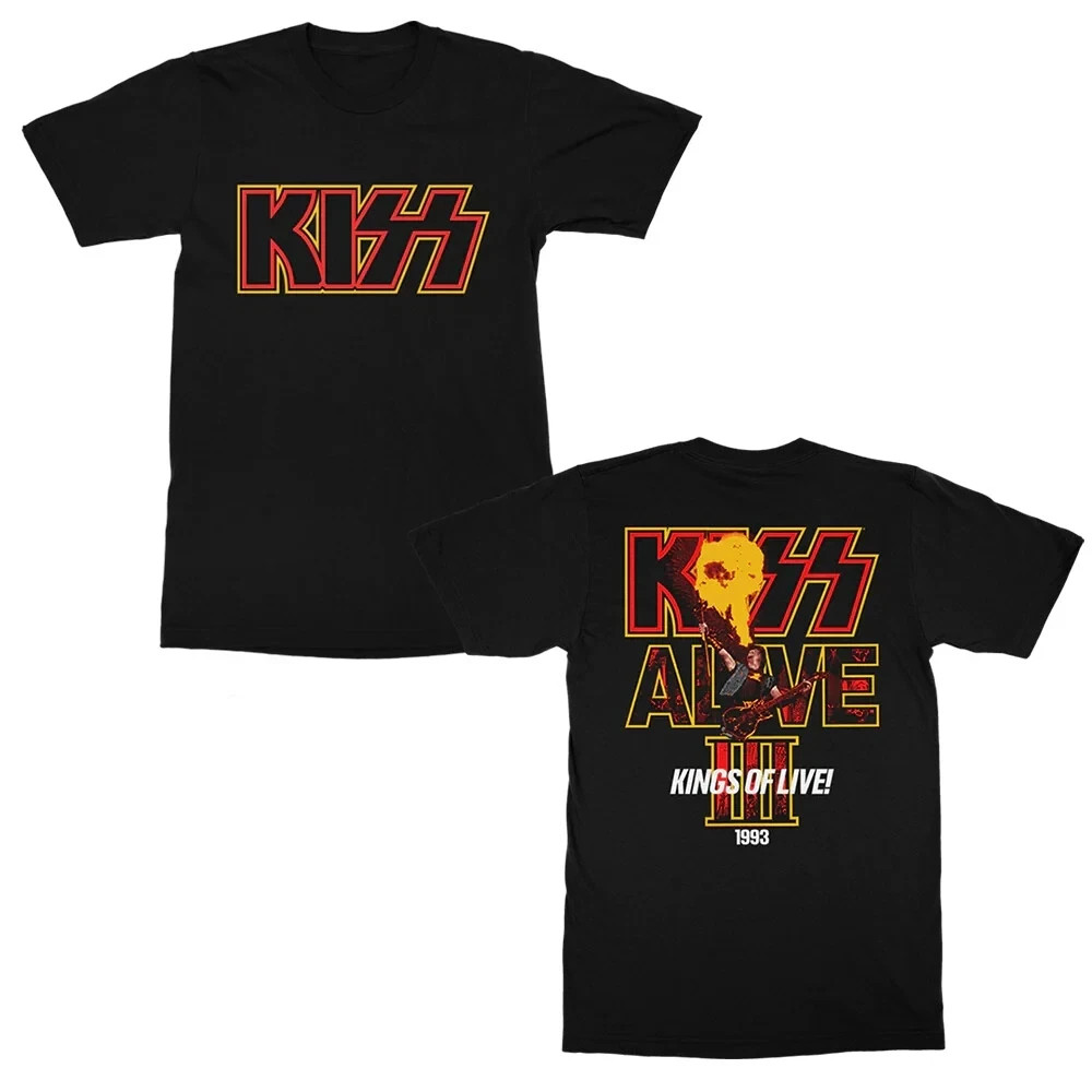 KISS ~ Alive III LP / KINGS OF LIVE T-SHIRT ~ Official XL Kissonline Exclusive
