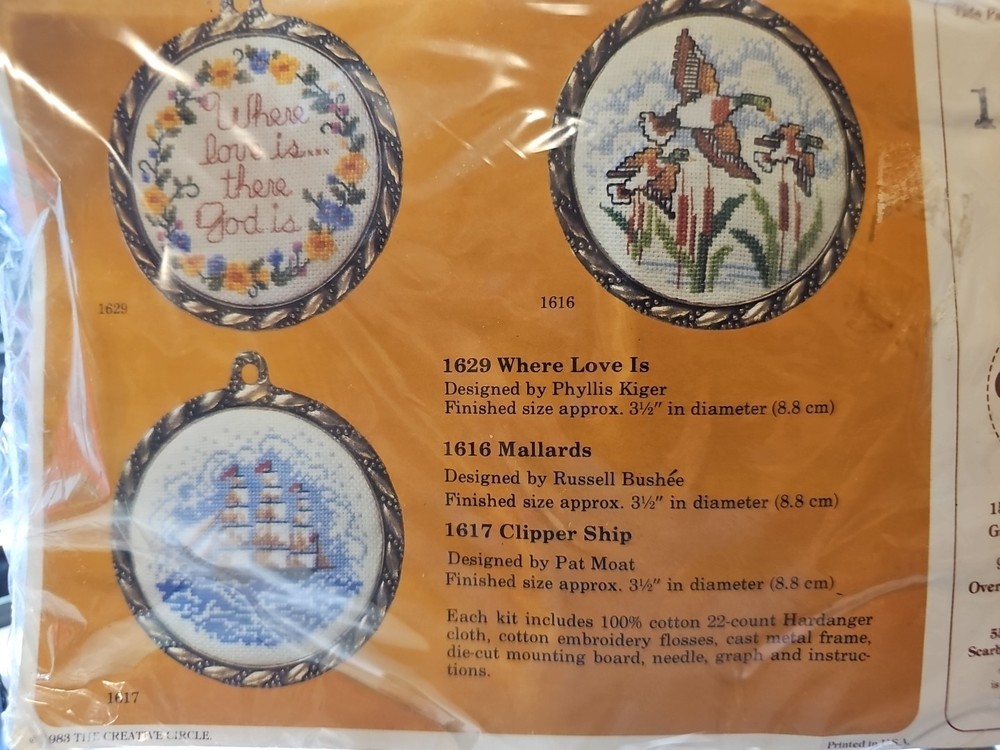 The 1983 Creative Circle Kit #1629 NOS With Frame