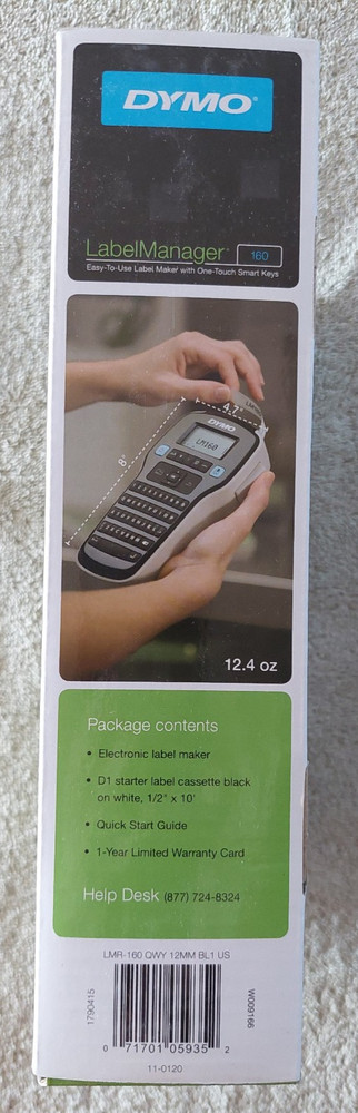 Dymo LabelManager 160 D1 - Label Maker One Touch Smart Keys