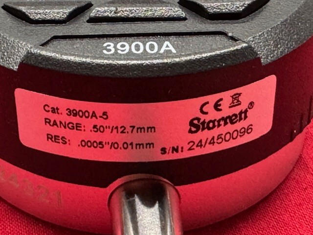 Starrett 3900A-5 Electronic Indicator, .500" / 12.7mm Range IN STOCK