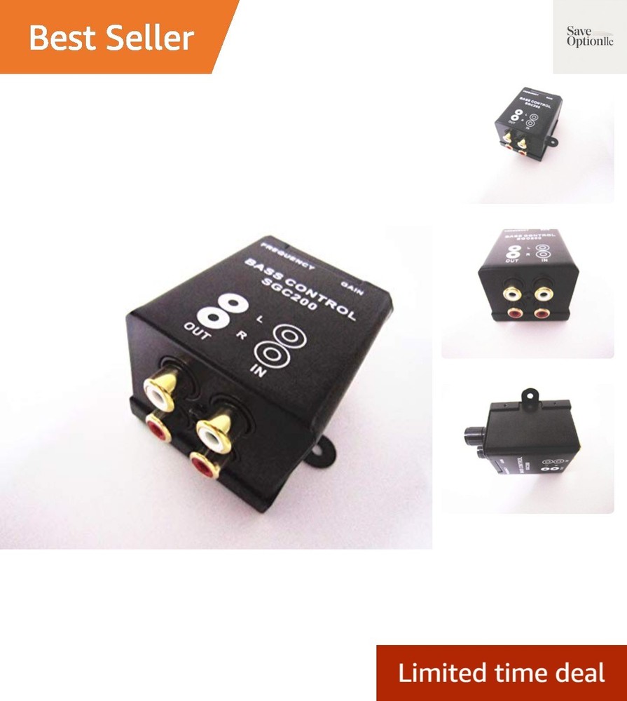 Car Home Amplifier Subwoofer Equalizer Crossover RCA Adjust Line Level Volume