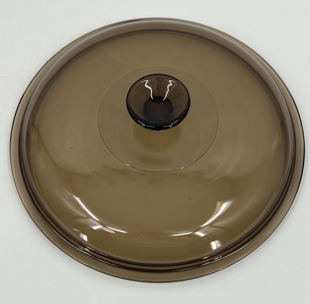 Vintage Pyrex Replacement Lid V 33 B Amber 10.25 Inches