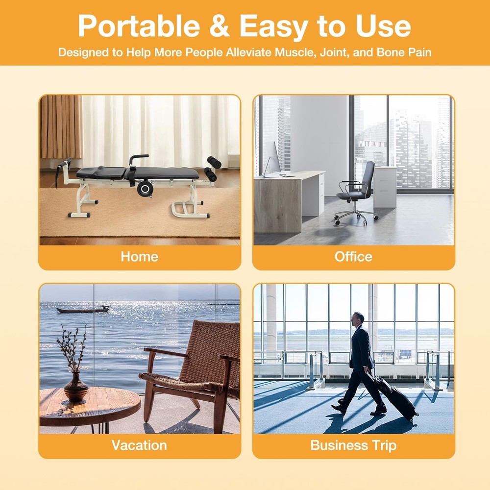 Lumbar Stretch Table Tool Traction Device Traction Table Inline Back Stretch ...