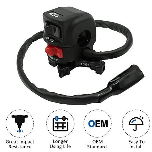 Control Switch Button Start Kill Stop Headlight for Bayou 220 KLF220 96-02