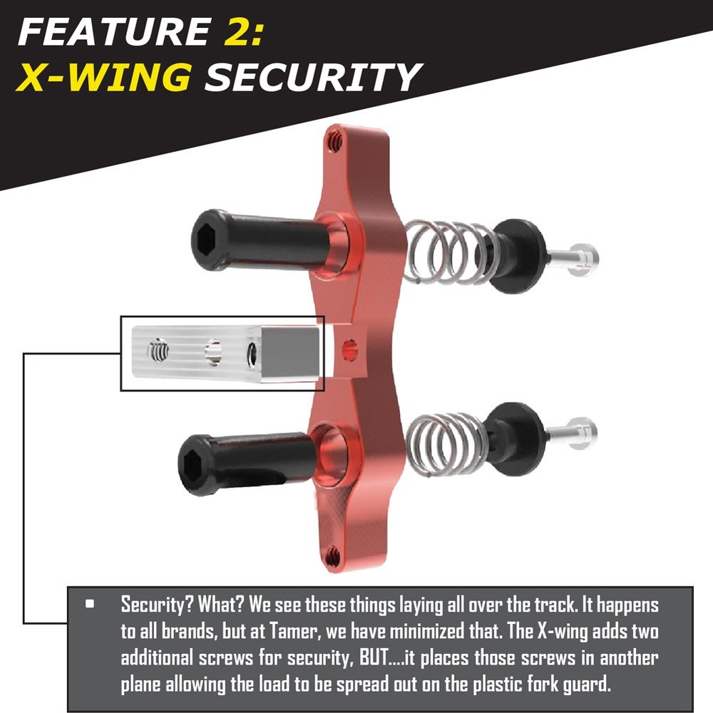 Tamer Double Button Holeshot Hookup System Black HH-2521-K