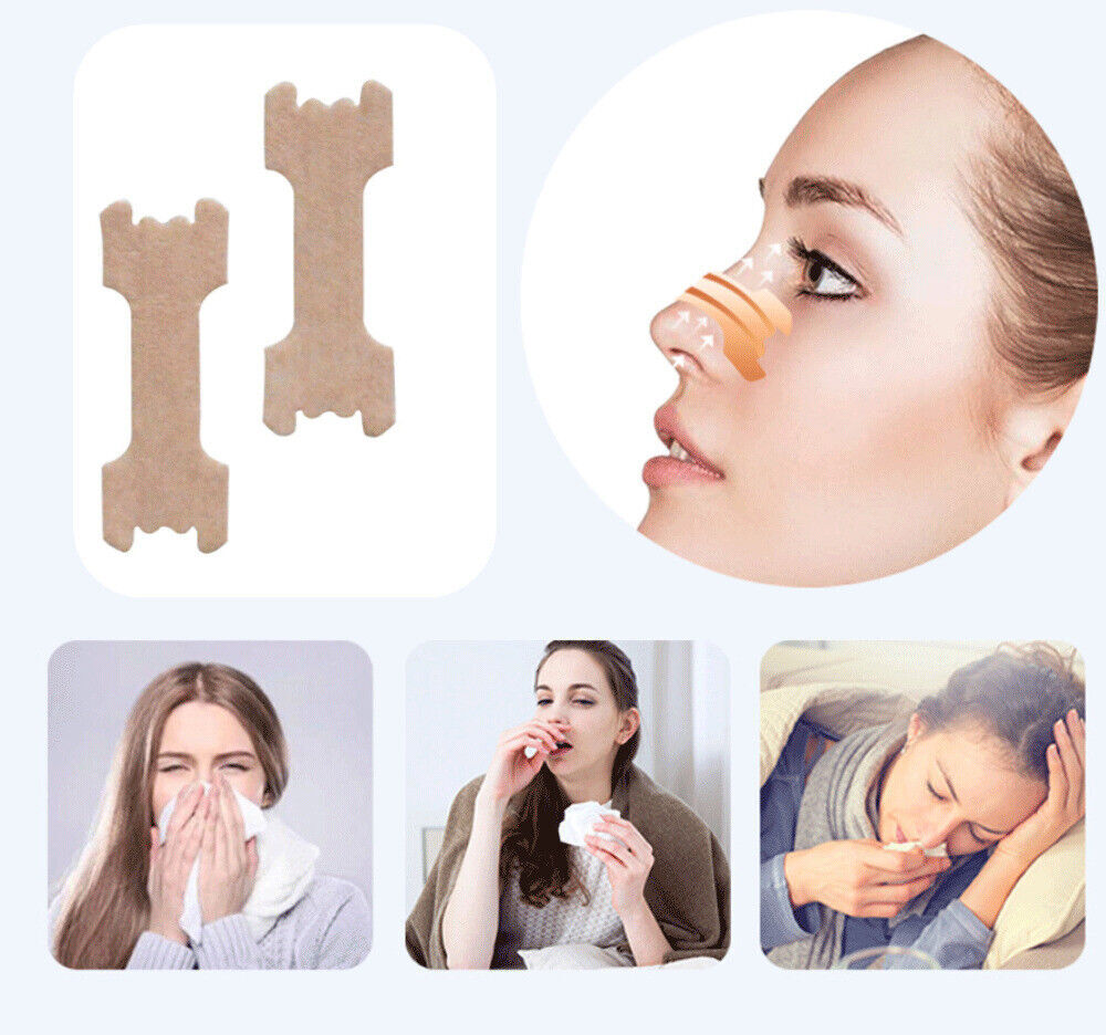 NASAL STRIPS Breathe Nose Better Reduce Snoring Now Apnea Adhesive Right Sleep