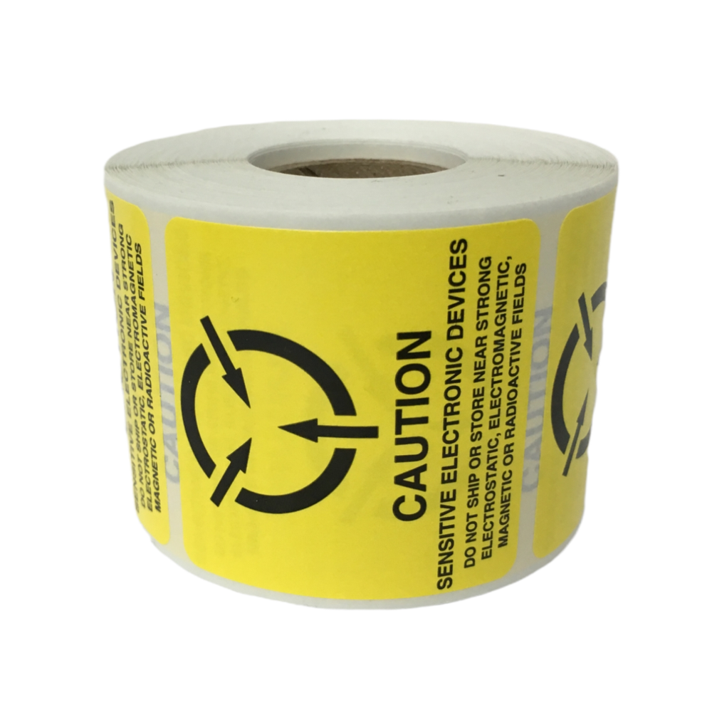 ESD 2x2 inch Caution Electrostatic Sensitive Devices Anti Static 500 Labels
