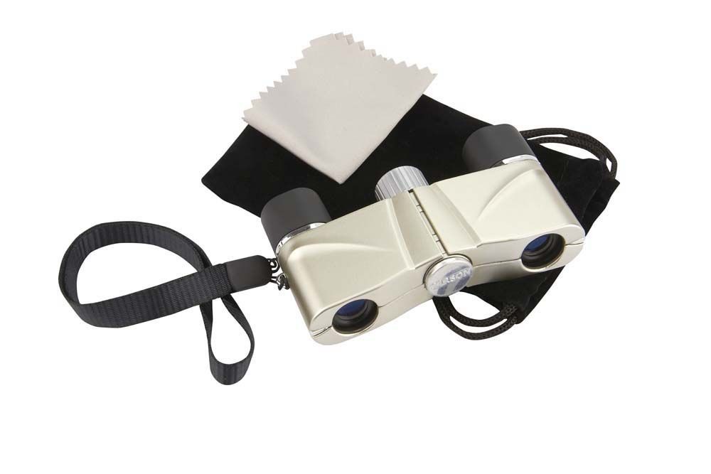 CARSON OperaView Compact Opera Binocular, Silver OV-410