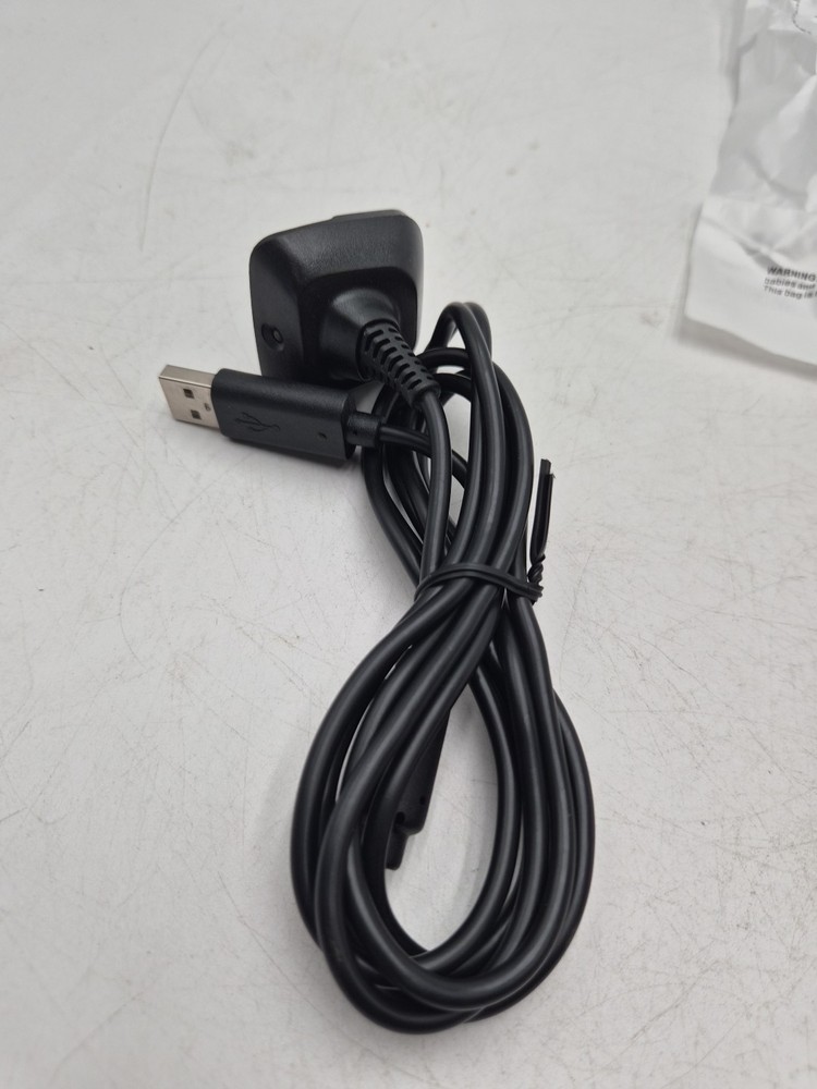 3 For Xbox 360 Black Wireless Controller USB Charging Cable Replacement Charger