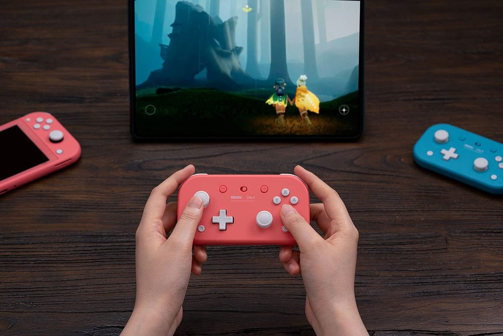 8BitDo Lite 2 Bluetooth Gamepad for Switch, Switch Lite, Android and Pink
