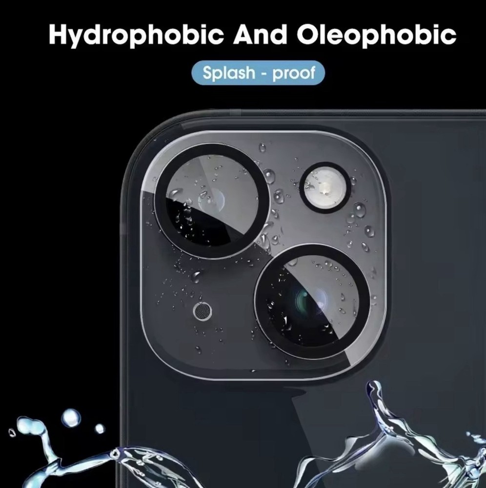 Tempered Glass for iPhone 16 Pro Max Plus Camera Lens Protector Black Circle