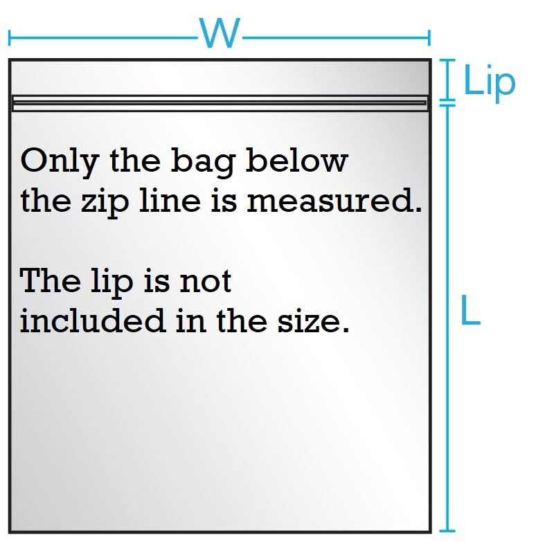 4Mil HEAVY DUTY Plastic Reclosable Zipper Bags 4 Mil Clear Seal Bag Top Lock Zip