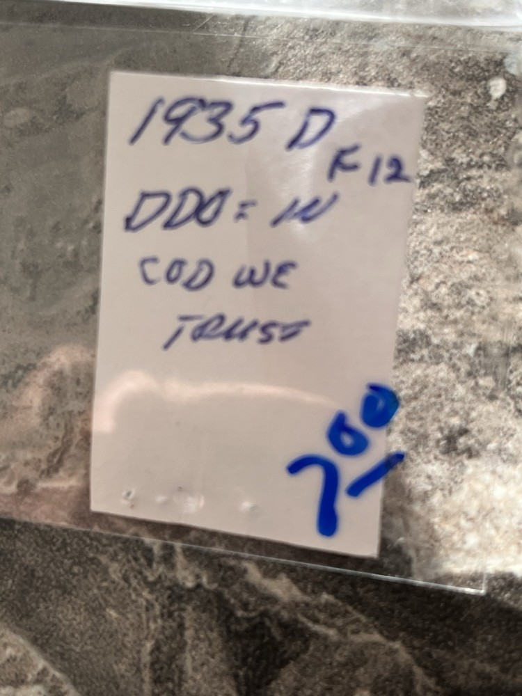 1935 d mercury dime; DDO: In Cod W Trust