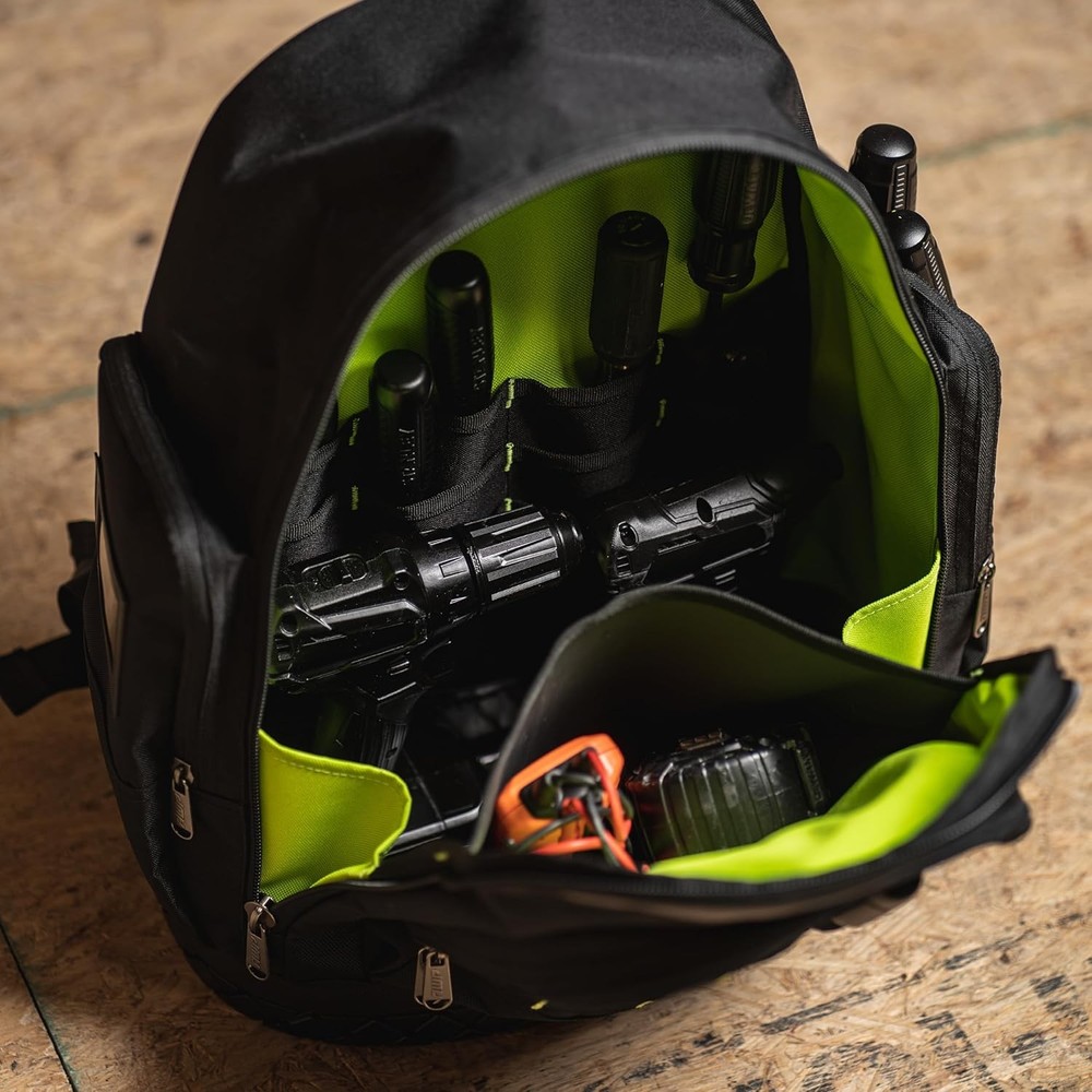 Extreme Tool Backpack Rugged Polyester Jobsite Backpack W/ Waterproof Molded