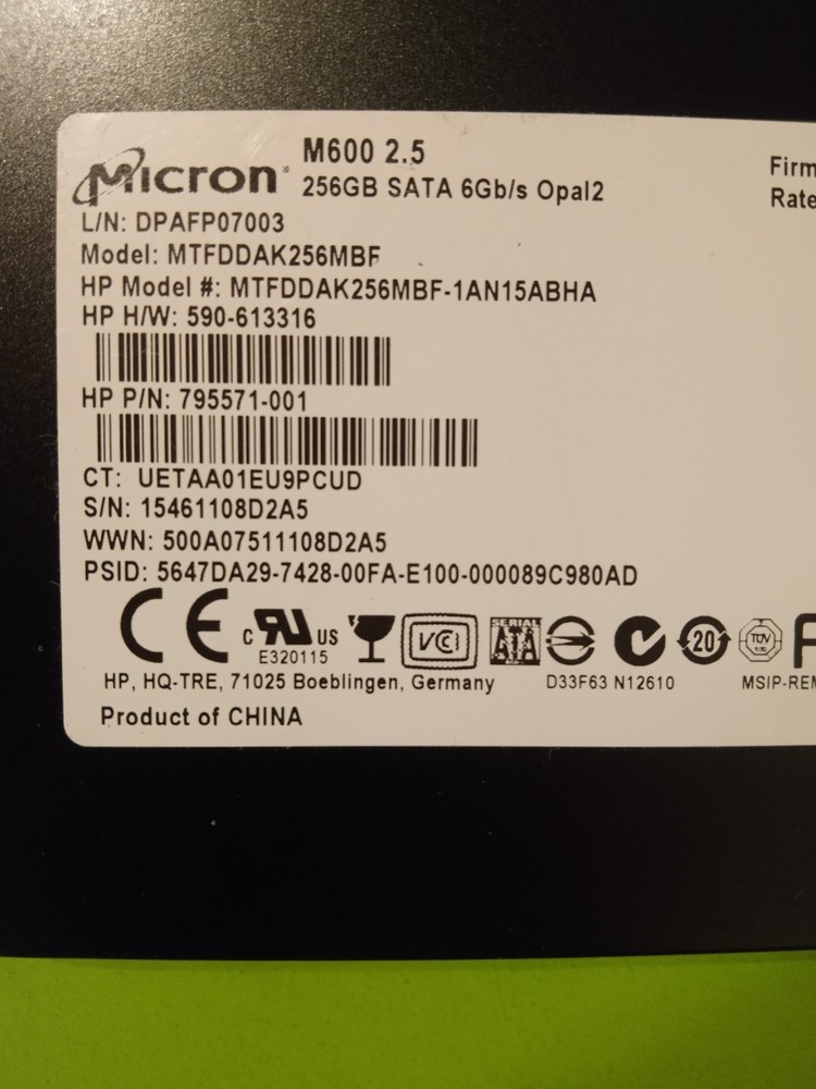 256GB 2.5" SATA Solid State Drive SSD with Windows 11 Pro 64-bit UEFI - Tested✅✅