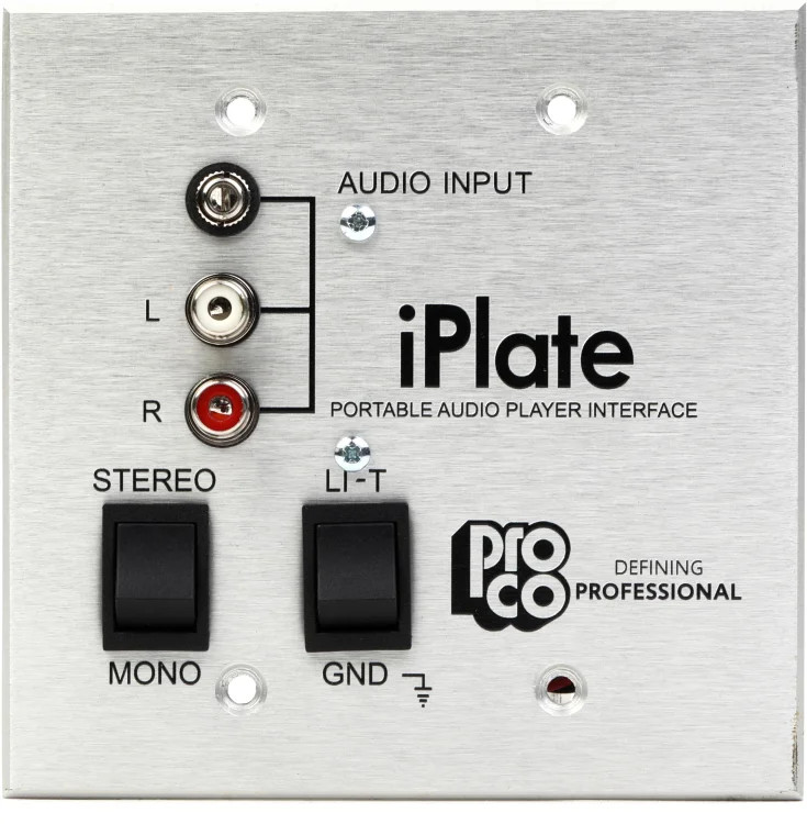 Pro Co iPlate Portable Audio Player Interface