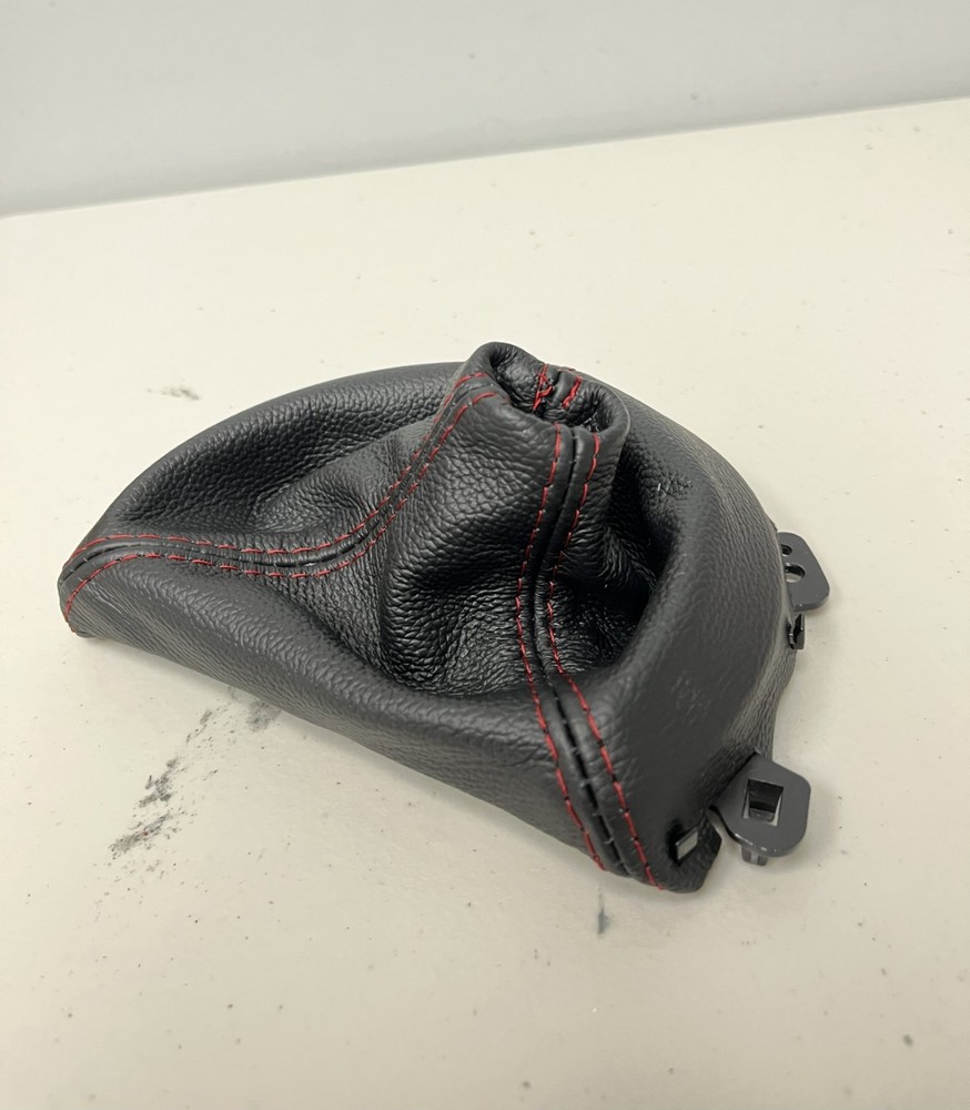 For Scion Fr-s Shift E-brake Emergency Boot Automatic Leather Red Stitch 13-16