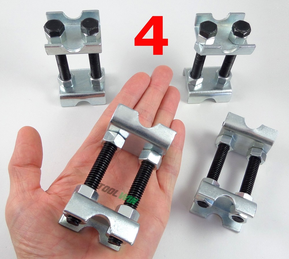 4 pc Mini Coil Spring Compressor Adjustable Spring Struts Shocks Adjuster Tool